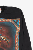 Vintage Black Native American On Horse Sweatshirt (1990s)