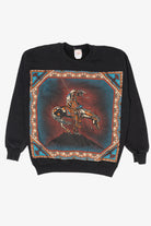 Vintage Black Native American On Horse Sweatshirt (1990s)