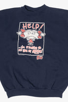 Vintage "Help ...I'm Starting To Act Like My Mother" Embossed Sweatshirt (1990s)