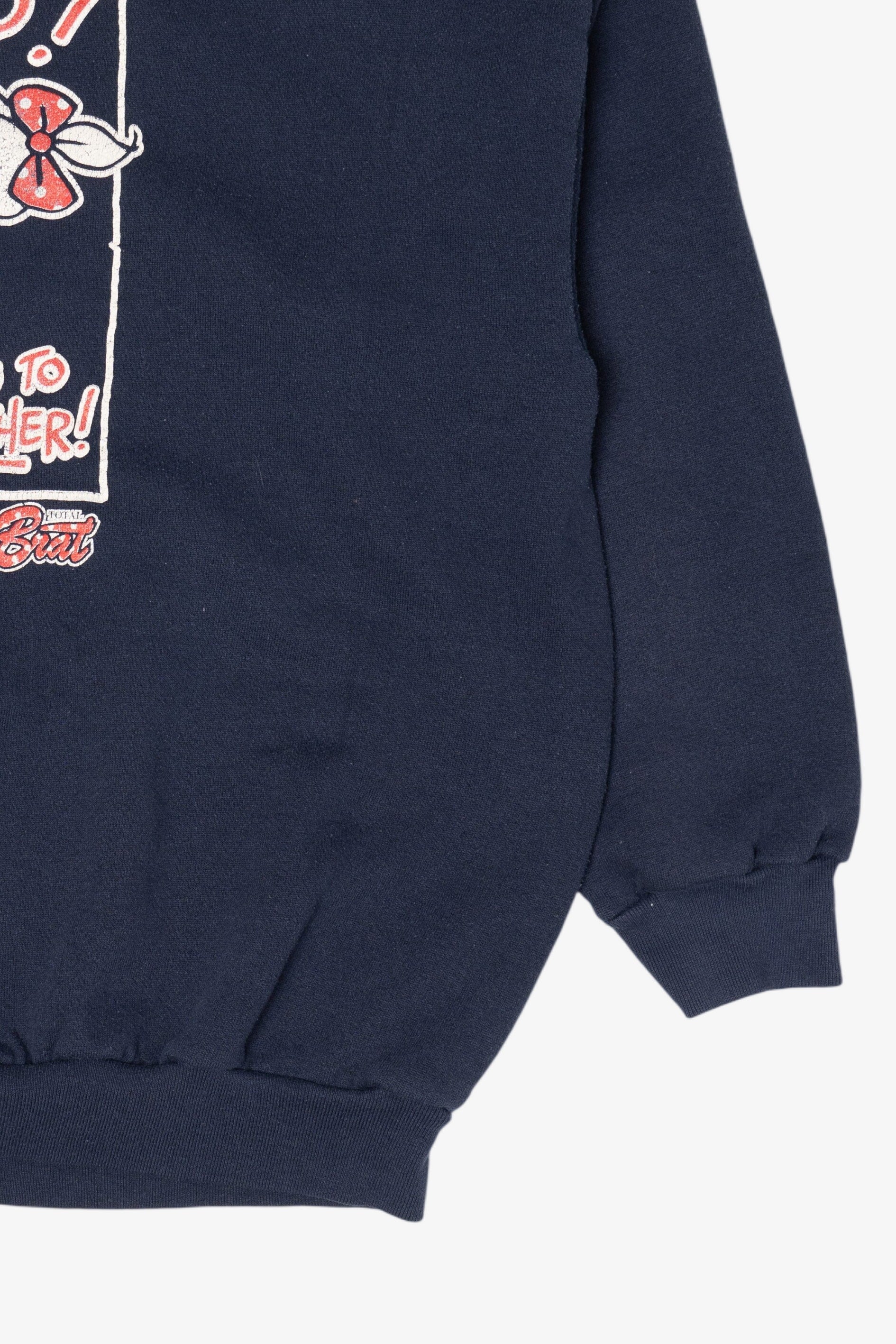 Vintage "Help ...I'm Starting To Act Like My Mother" Embossed Sweatshirt (1990s)