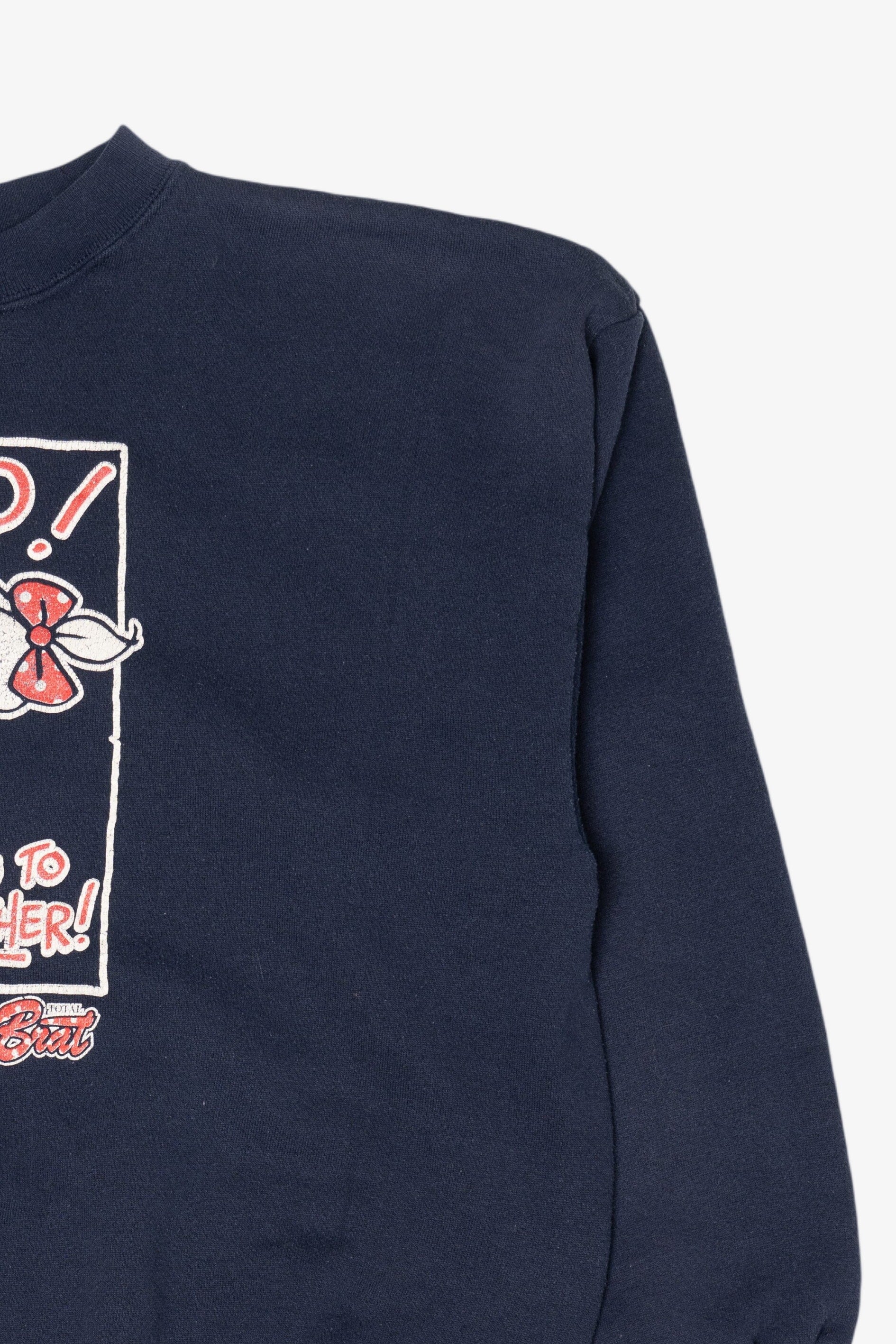 Vintage "Help ...I'm Starting To Act Like My Mother" Embossed Sweatshirt (1990s)