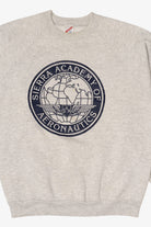 Vintage Sierra Academy Of Aeronautics Raglan Sweatshirt (1990s)