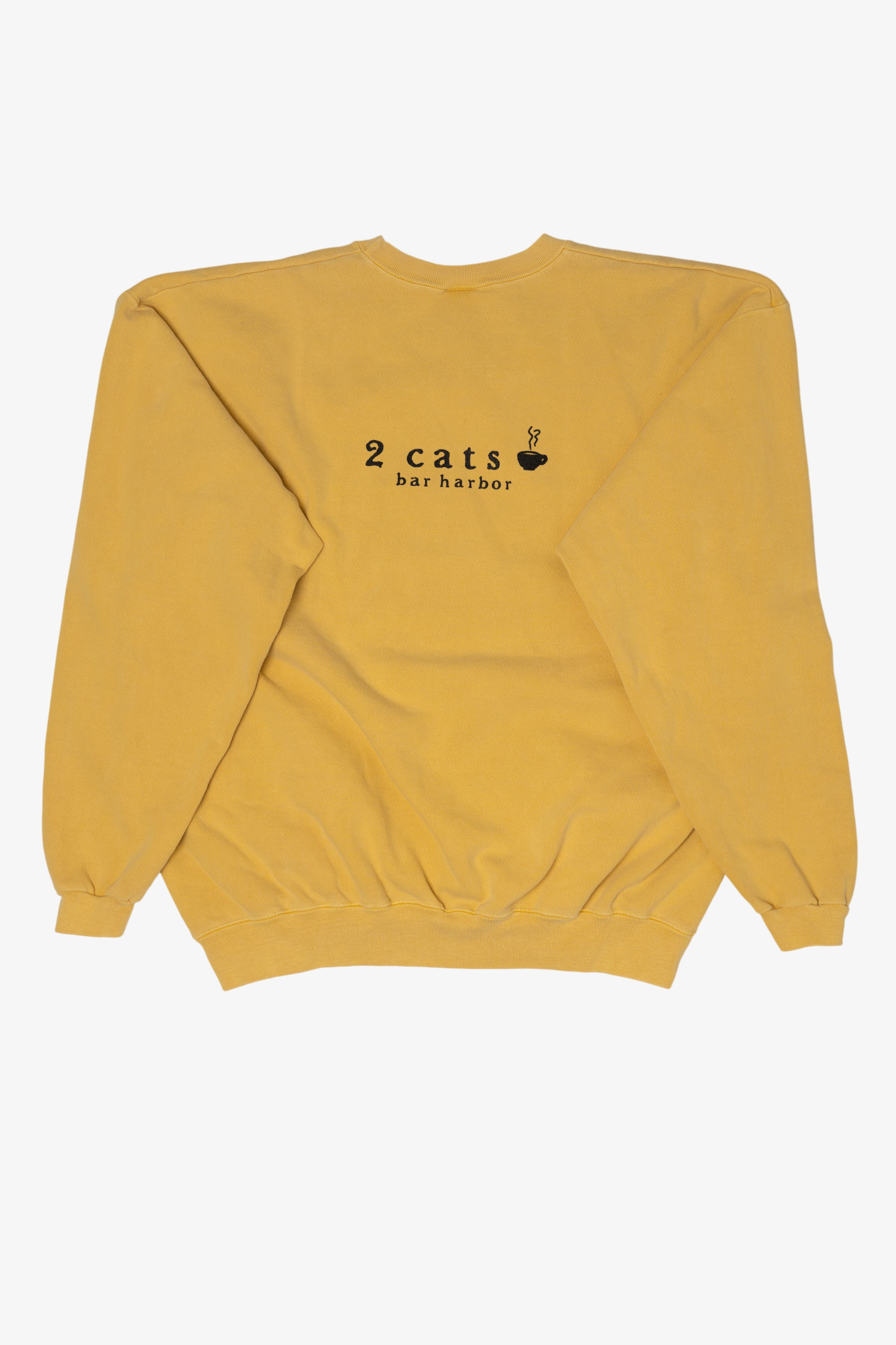 Yellow 2 Cats Bay Harbor Sweatshirt (2010s)