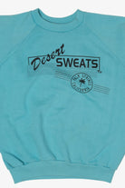 Vintage Blue Desert Sweats Palm Springs California Raglan Sweatshirt (1990s)