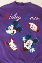 Vintage Purple Mickey Mouse Sweatshirt (1990s)