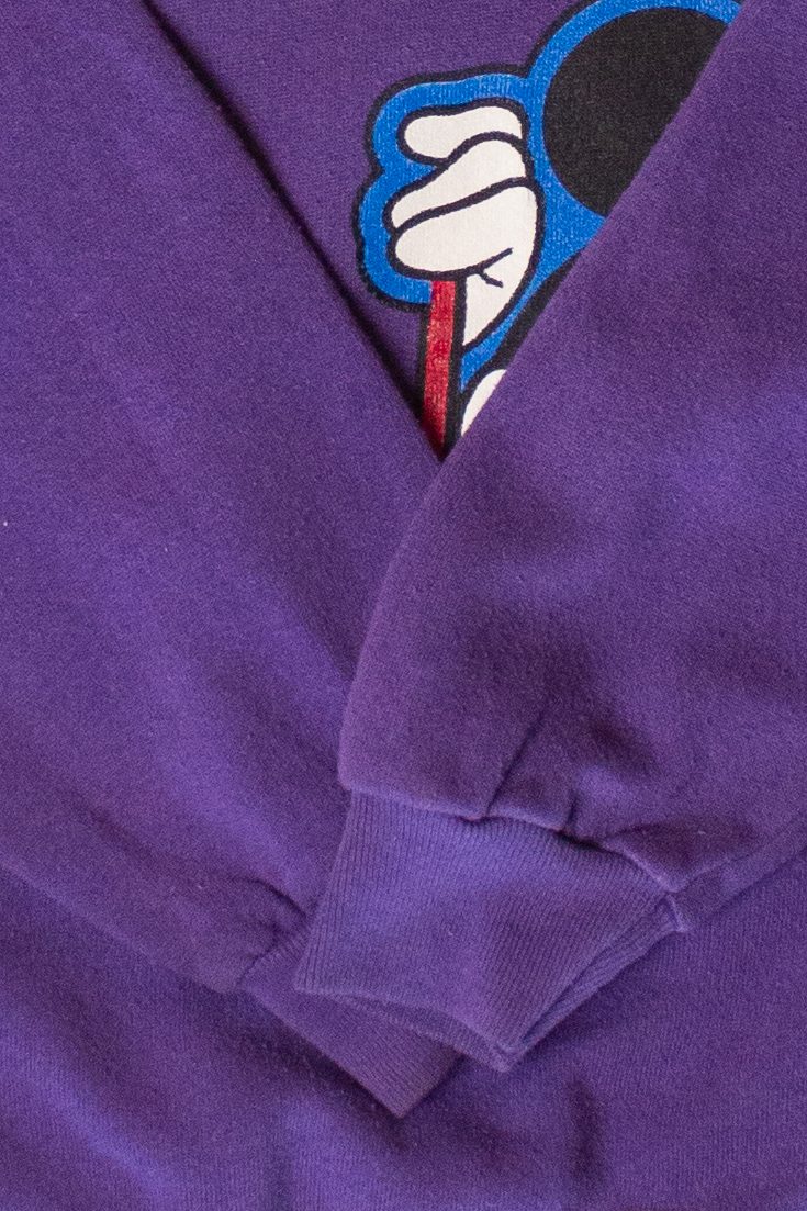 Vintage Purple Mickey Mouse Sweatshirt (1990s)