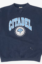 Vintage Navy Blue The Citadel Military College OfSouth Carolina Sweatshirt (1990s)