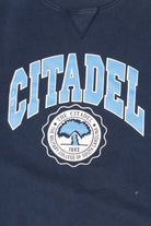 Vintage Navy Blue The Citadel Military College OfSouth Carolina Sweatshirt (1990s)