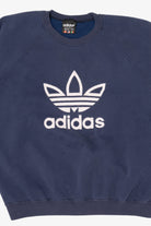 Vintage Navy Blue Adidas Raglan Sweatshirt (1990s)