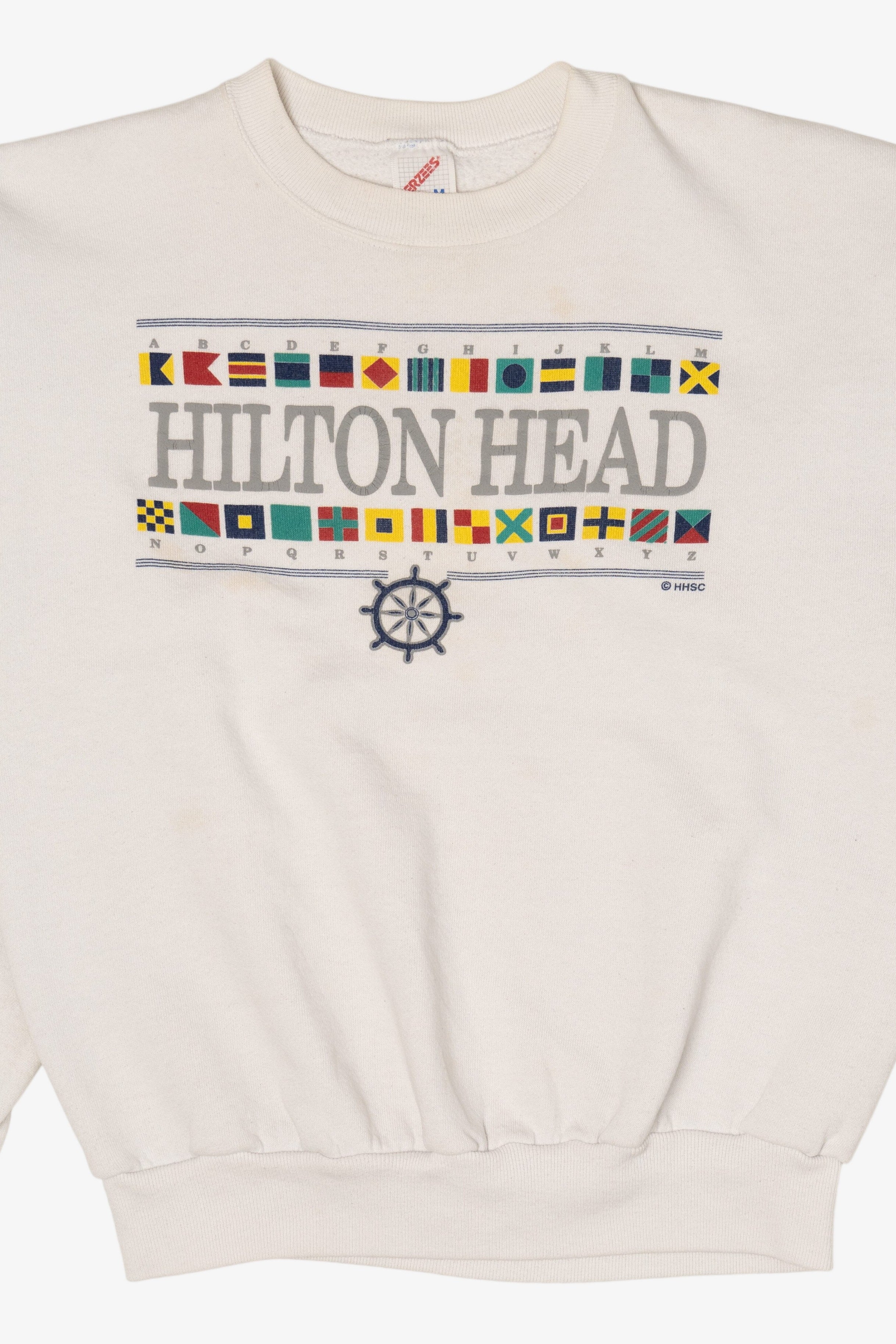 Vintage White Hilton Head Sweatshirt (1990s)