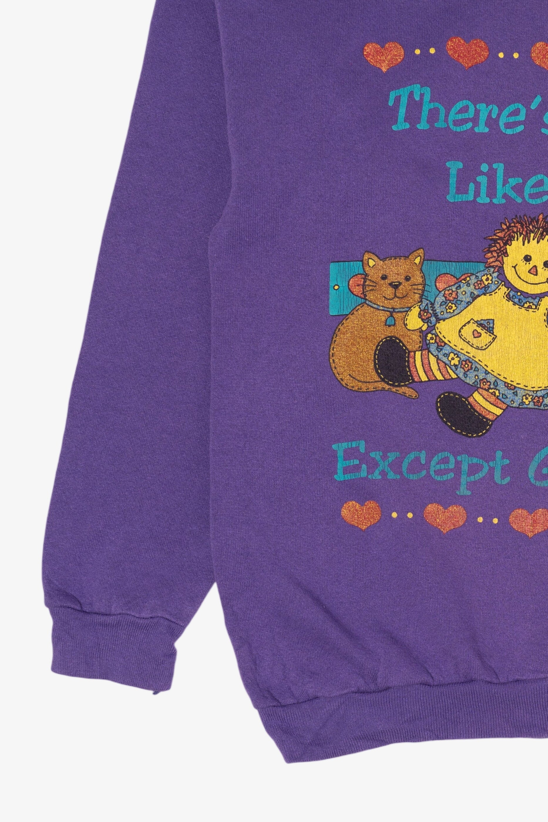 Vintage Purple "There's No Place Like Home... Except Grandma's" Sweatshirt (1990s)