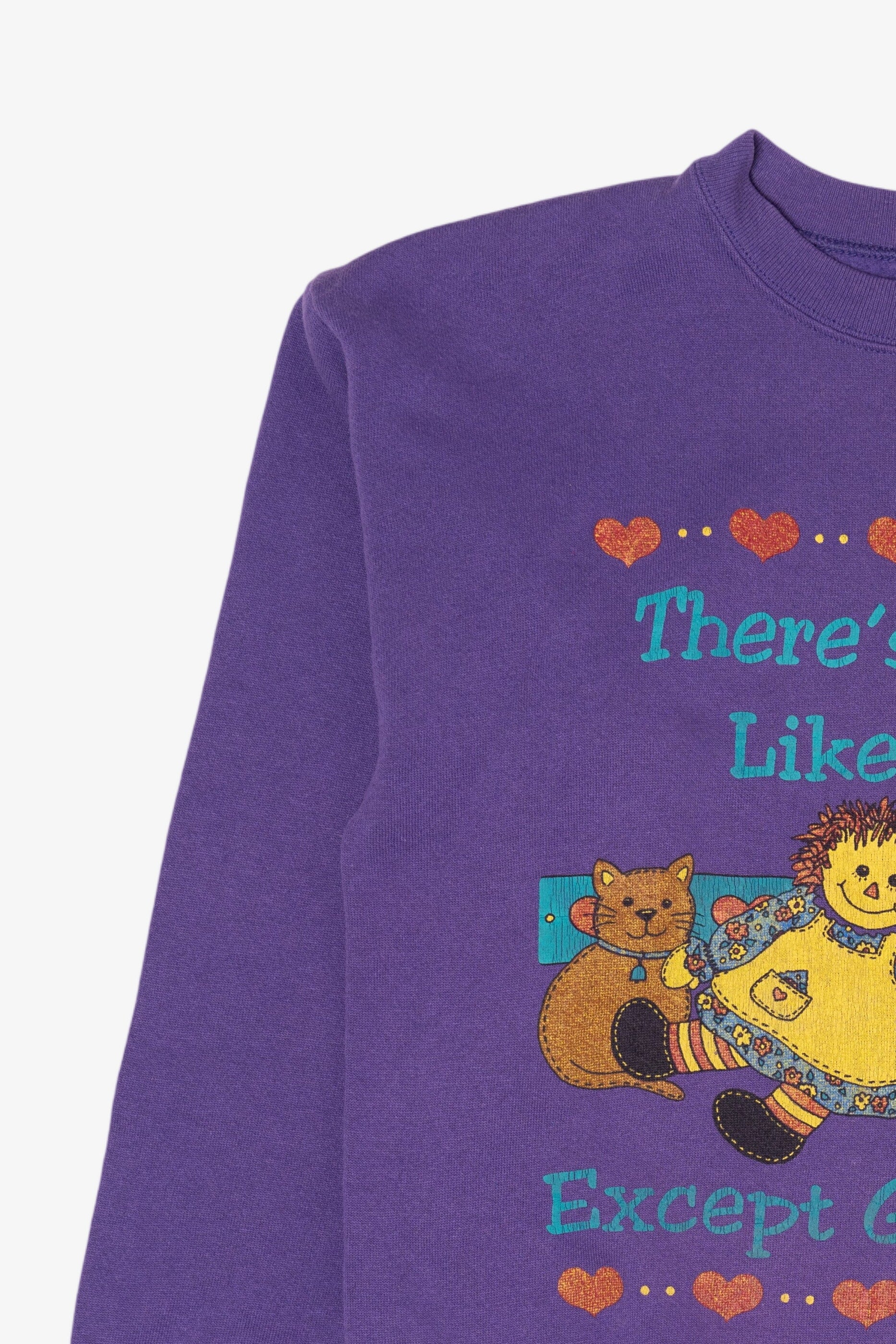 Vintage Purple "There's No Place Like Home... Except Grandma's" Sweatshirt (1990s)