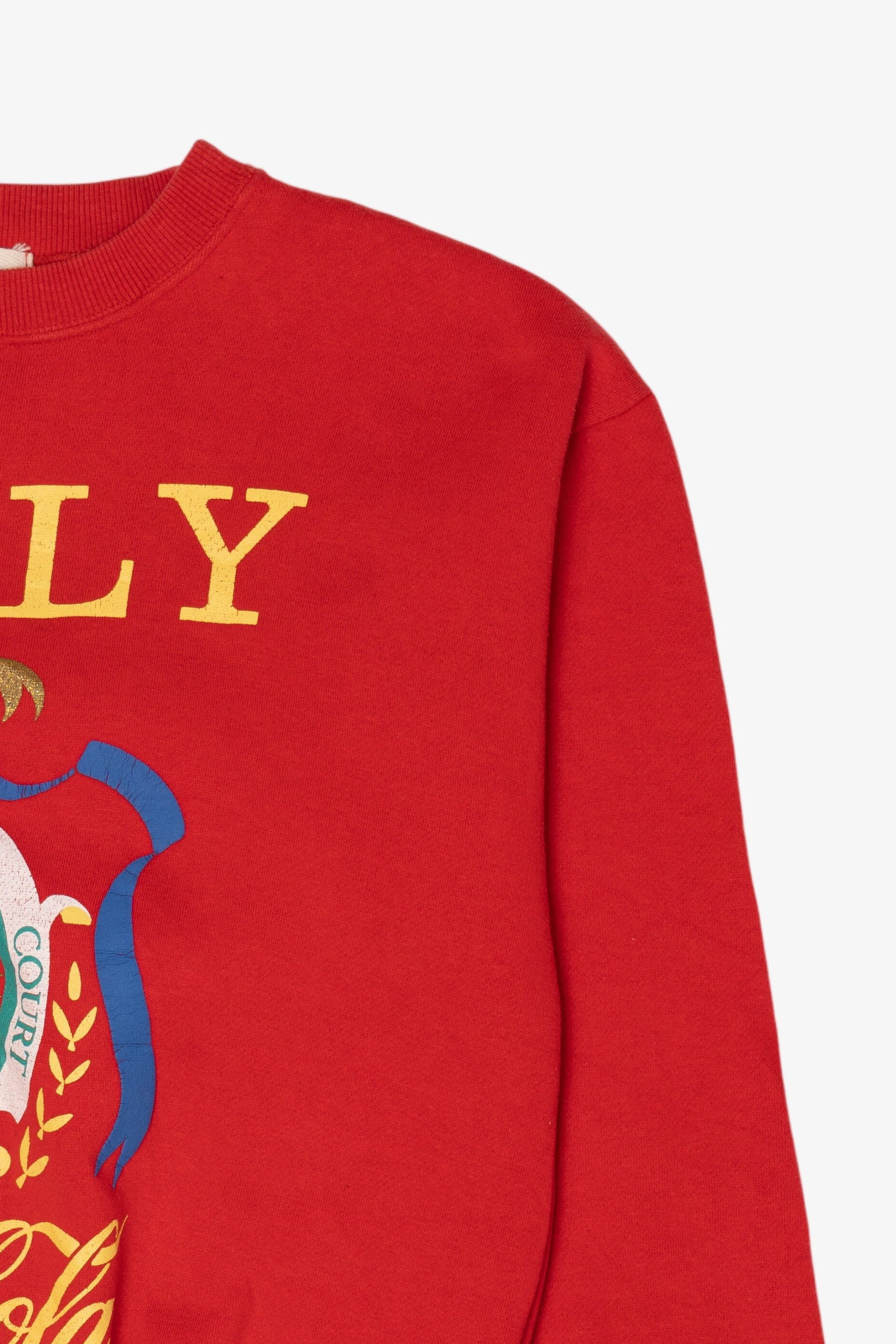 Vintage Red Coca-Cola Italy Match Court Sweatshirt (1980s)