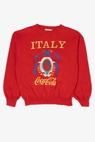 Vintage Red Coca-Cola Italy Match Court Sweatshirt (1980s)