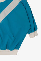 Vintage Blue Teddi V Panel Sweatshirt (1980s)