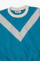 Vintage Blue Teddi V Panel Sweatshirt (1980s)