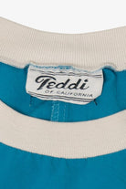 Vintage Blue Teddi V Panel Sweatshirt (1980s)