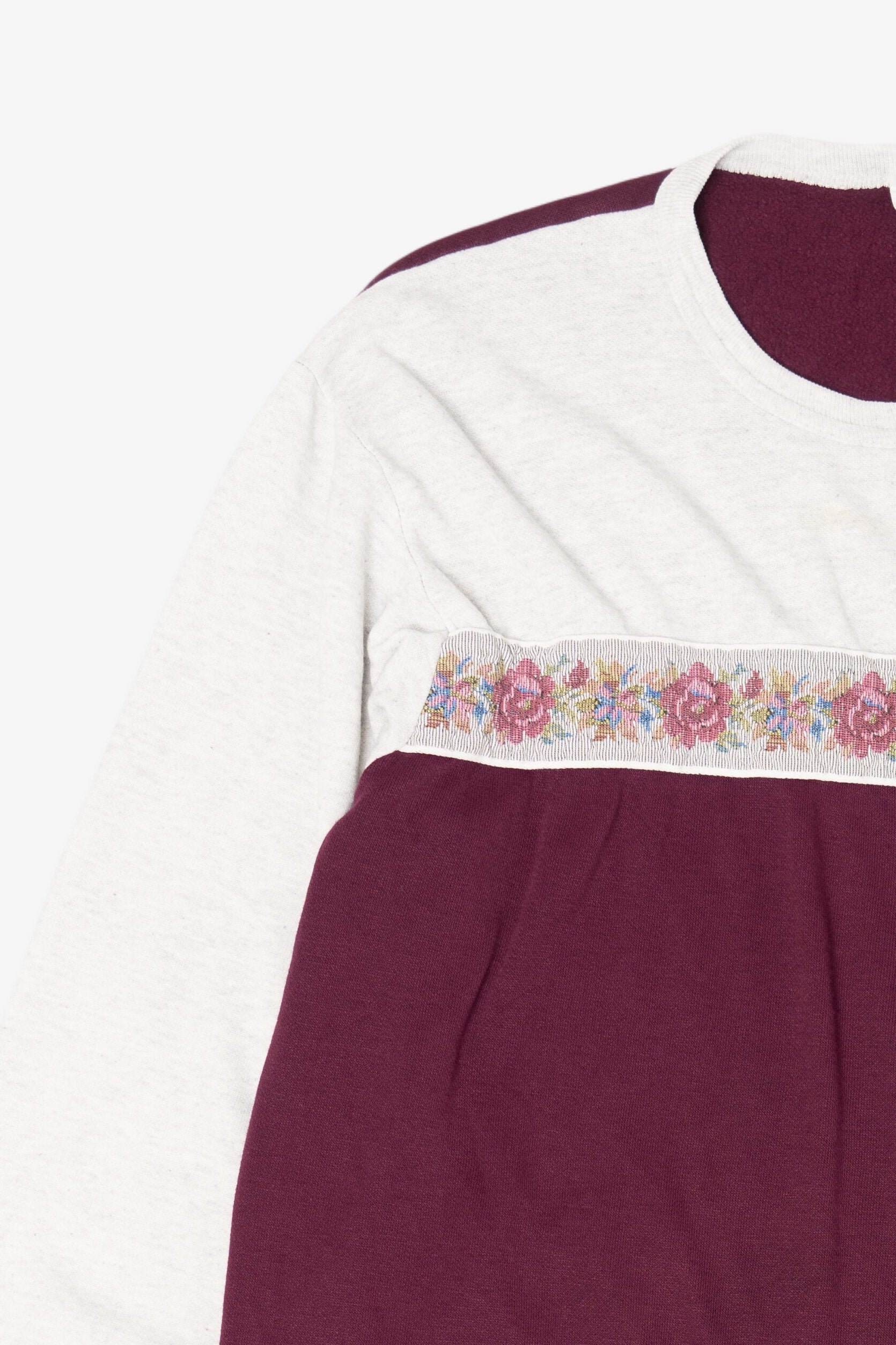 Vintage Burgundy Katy Sweatshirt Dress (1990s)