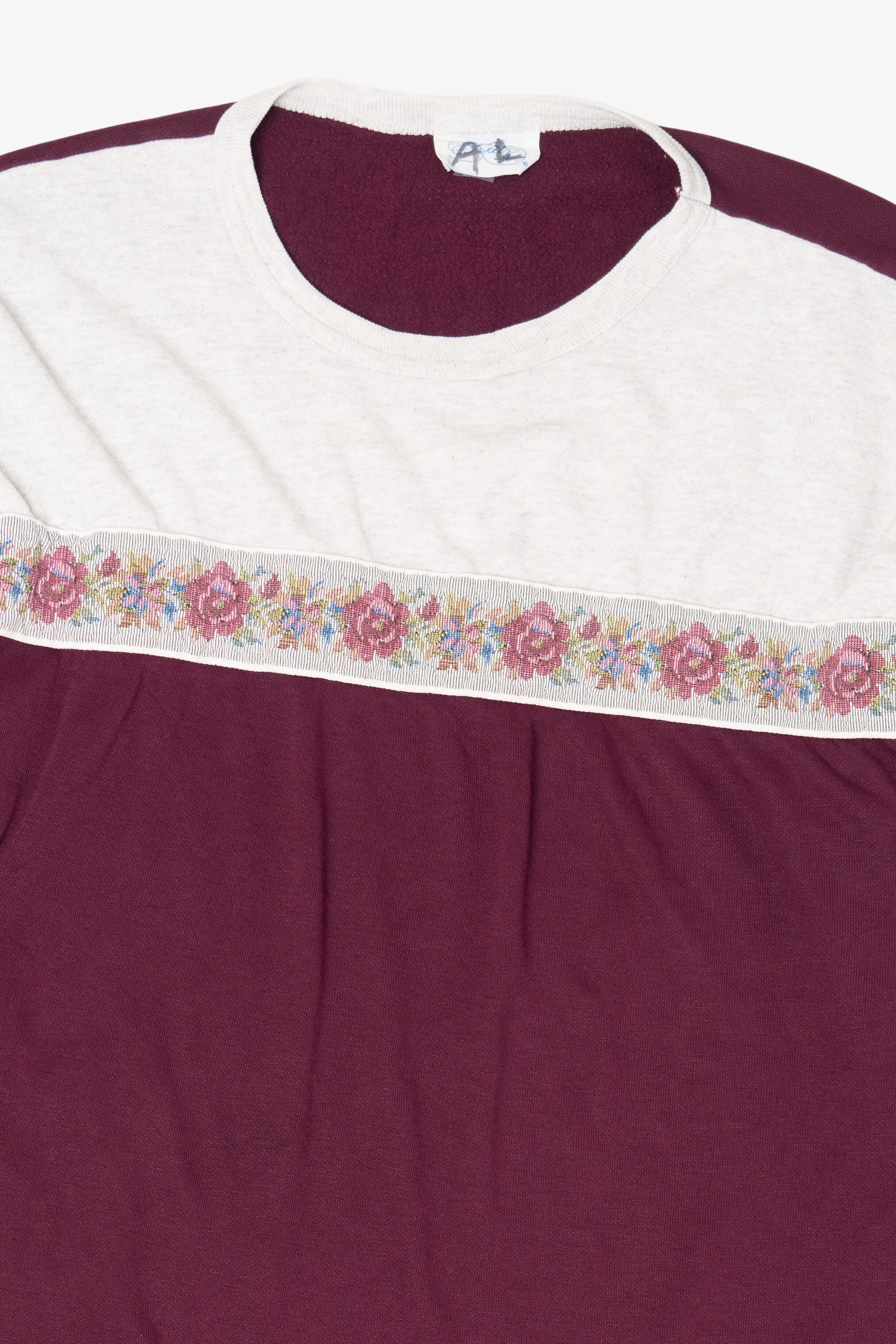 Vintage Burgundy Katy Sweatshirt Dress (1990s)