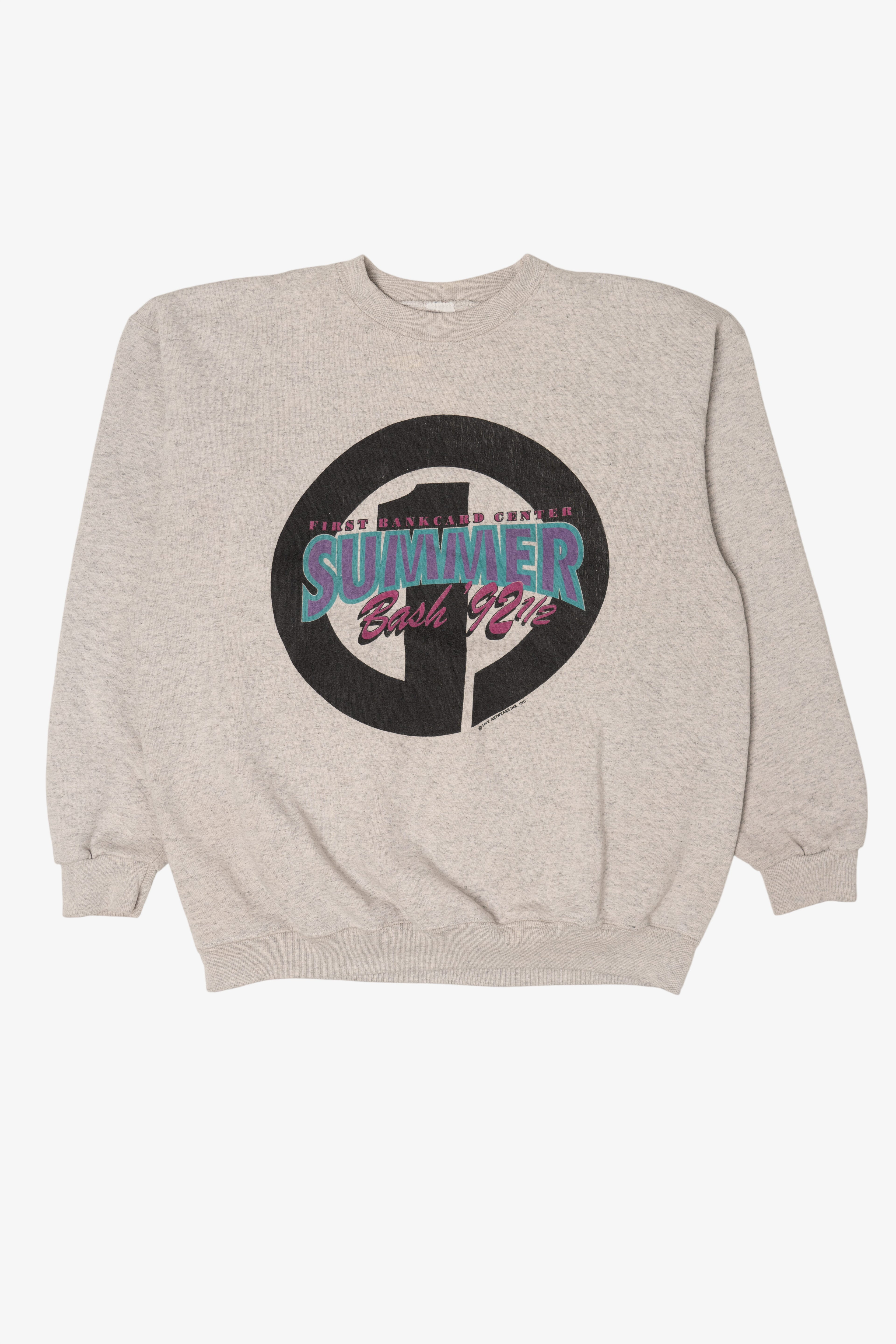 Vintage First Bankcard Center Summer Bash 92 And A Half Sweatshirt (1990s)