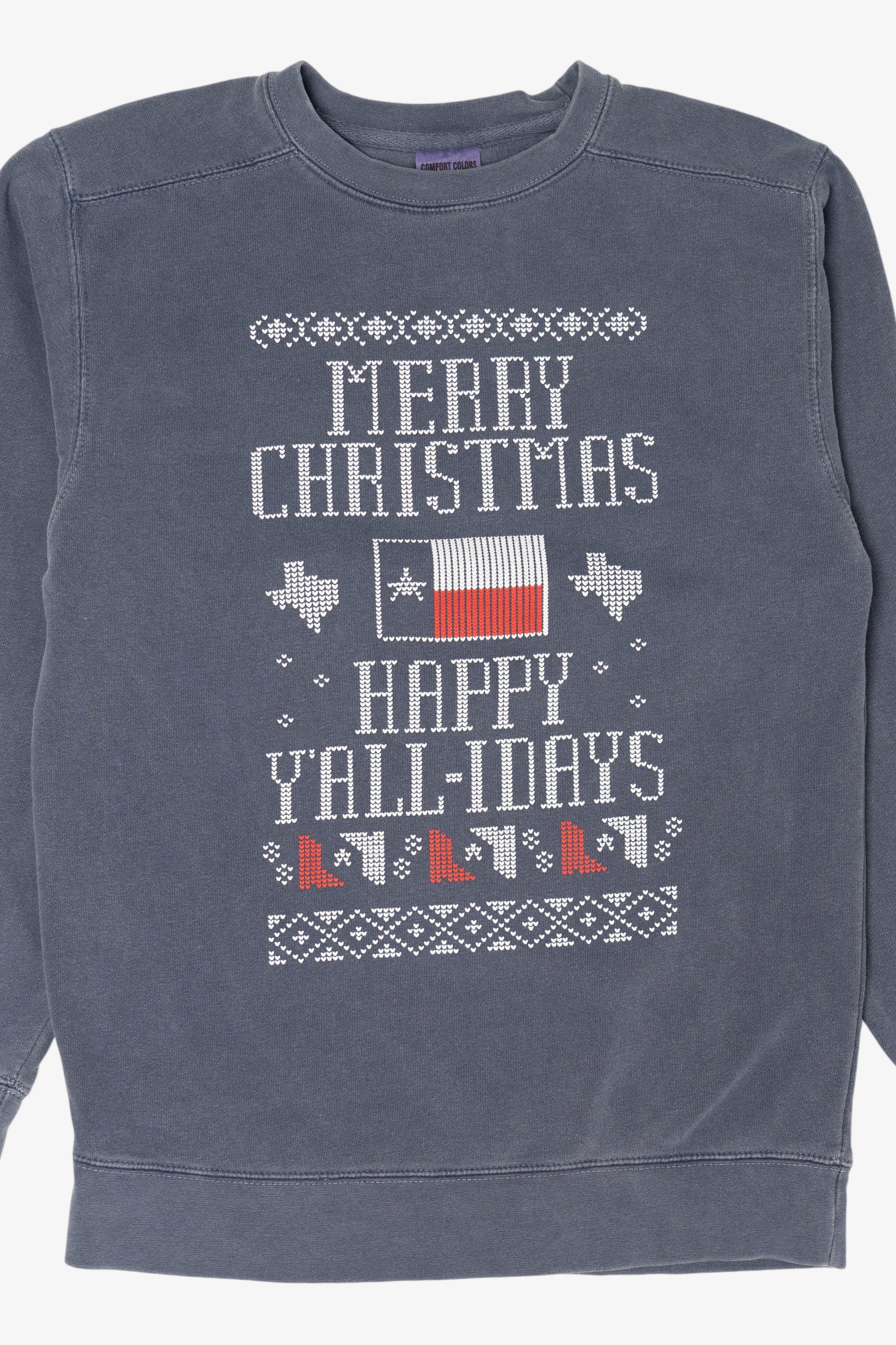 Texas "Happy Yall-Idays" Christmas Holiday Sweatshirt
