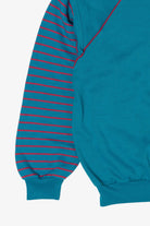 Vintage Blue Julie Girl Striped Sweatshirt (1990s)