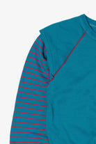 Vintage Blue Julie Girl Striped Sweatshirt (1990s)
