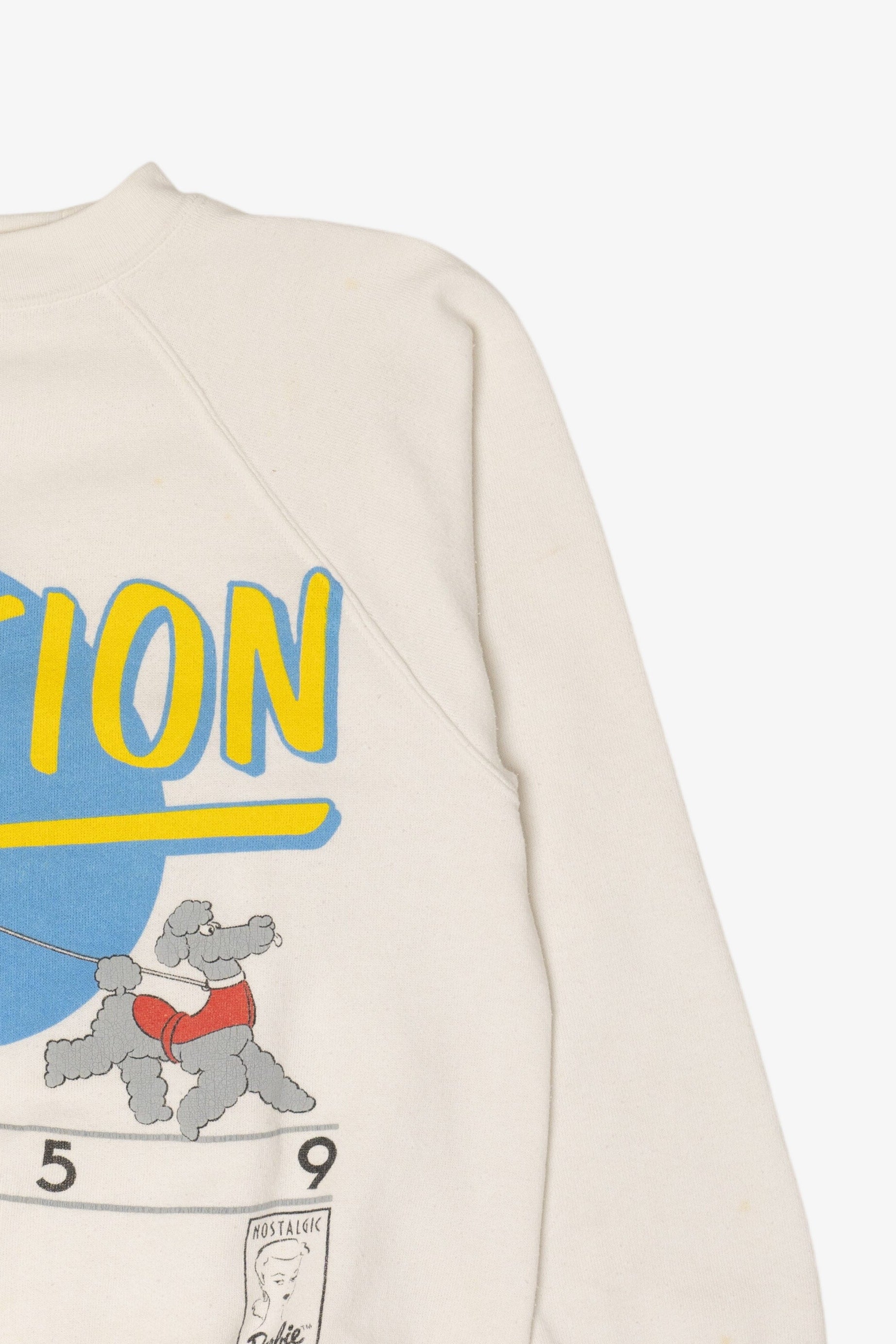 Vintage "Totally" Barbie Vacation Raglan Sweatshirt (1980s)