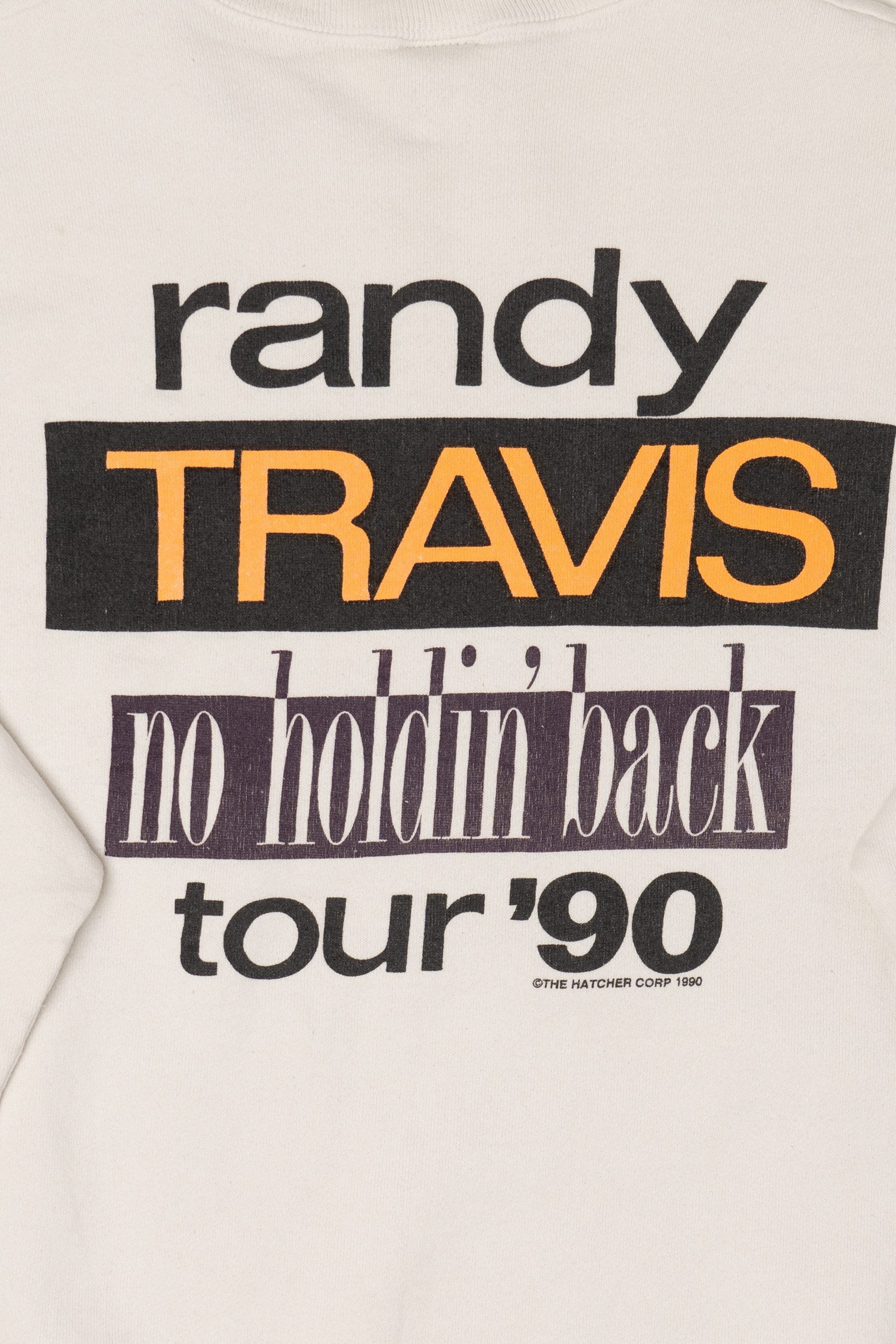 Vintage Randy Travis "No Holdin' Back" Tour Sweatshirt (1990s)