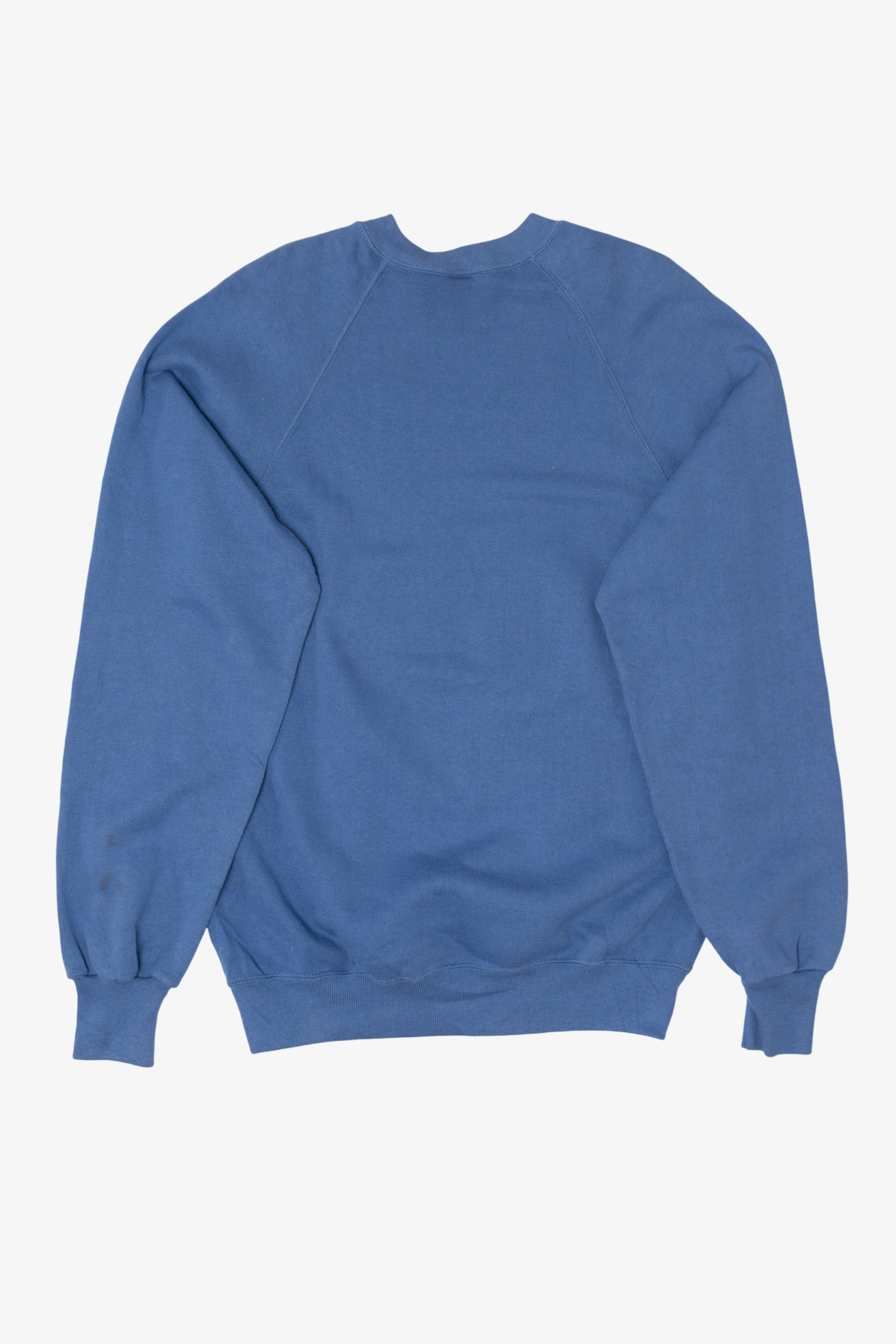 Vintage Blue Painted Patchwork Desert Cowboy Raglan Sweatshirt (1990s)