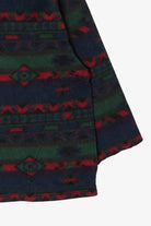 Vintage Southwestern Aztec Pattern Quarter Zip Fleece Sweatshirt (1990s)