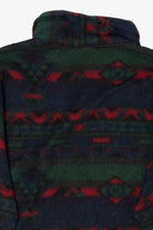 Vintage Southwestern Aztec Pattern Quarter Zip Fleece Sweatshirt (1990s)