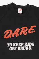 Vintage "D.A.R.E To Keep Your Kids Off Drugs" Raglan Sweatshirt (1990s)