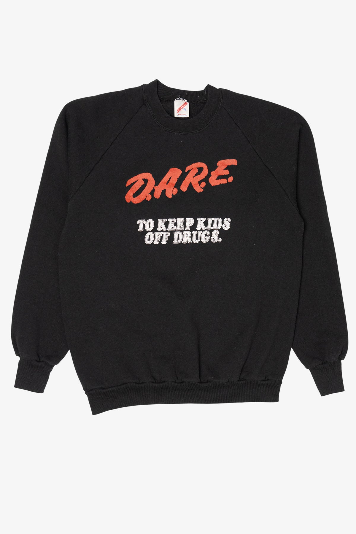Vintage "D.A.R.E To Keep Your Kids Off Drugs" Raglan Sweatshirt (1990s)