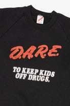 Vintage "D.A.R.E To Keep Your Kids Off Drugs" Raglan Sweatshirt (1990s)