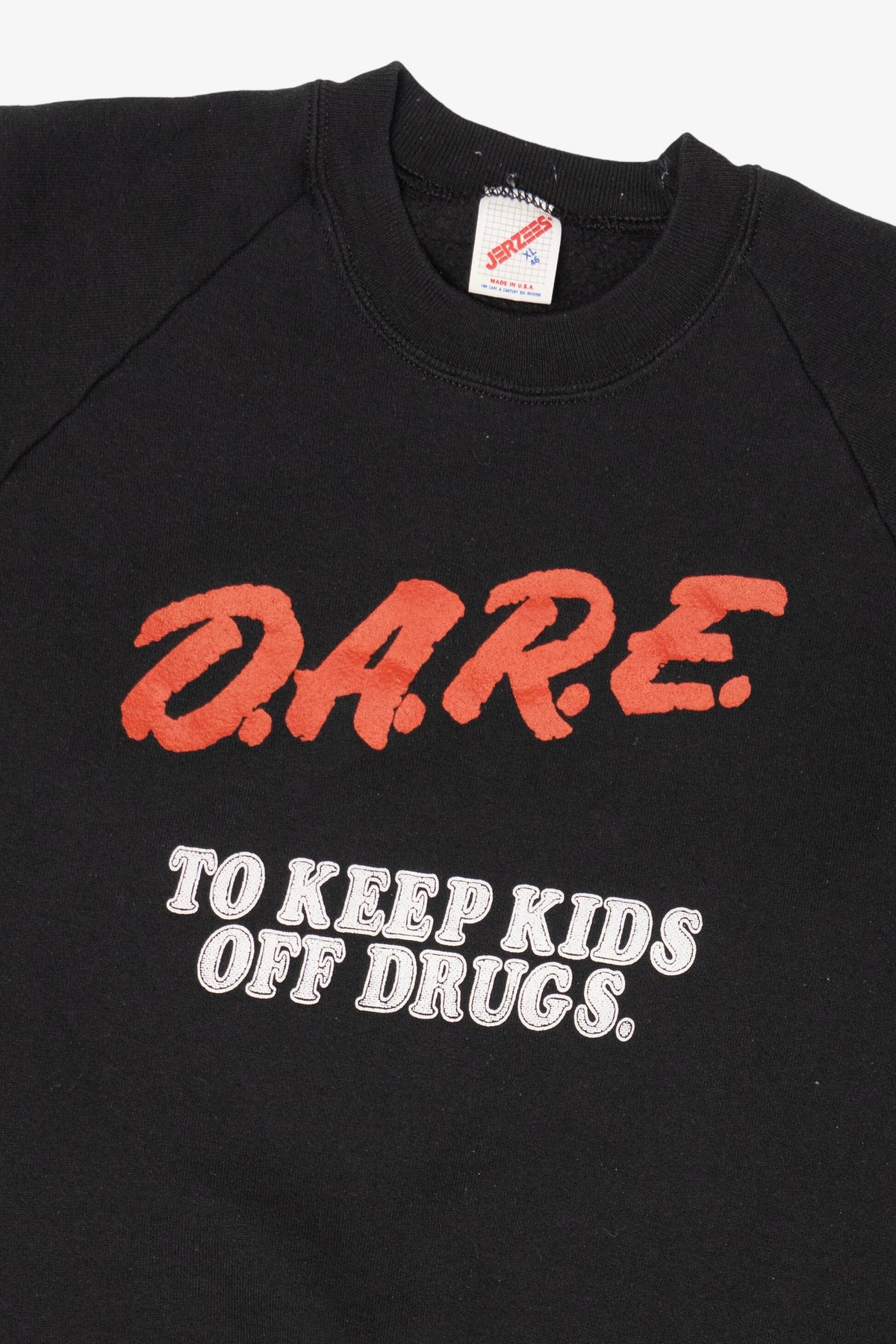 Vintage "D.A.R.E To Keep Your Kids Off Drugs" Raglan Sweatshirt (1990s)
