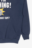 Vintage "I Can Fix Anything" Duct Tape Funny Sweatshirt (1990s)