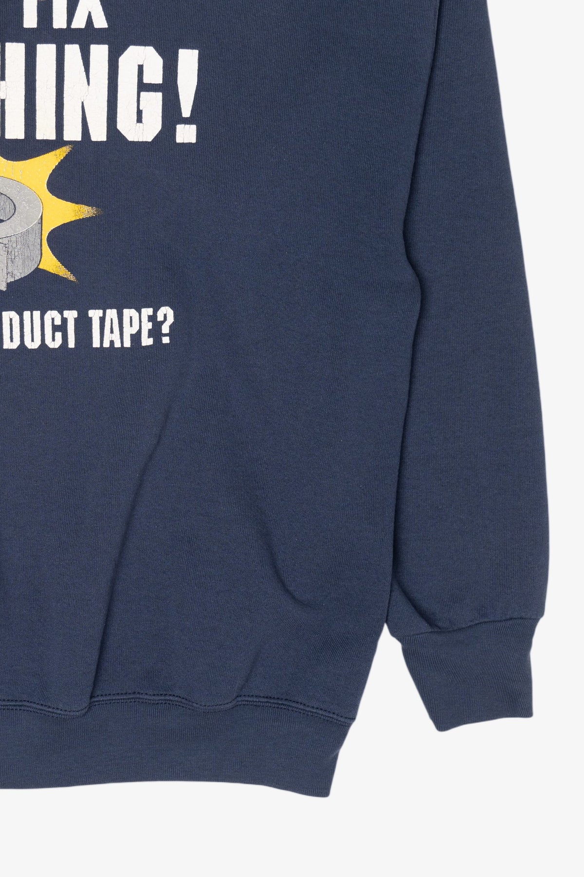 Vintage "I Can Fix Anything" Duct Tape Funny Sweatshirt (1990s)