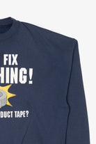 Vintage "I Can Fix Anything" Duct Tape Funny Sweatshirt (1990s)