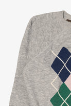 Vintage Gray Bachrachs Argyle Raglan Sweatshirt (1990s)