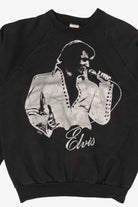 Vintage Black Elvis Presley Raglan Sweatshirt (1990s)