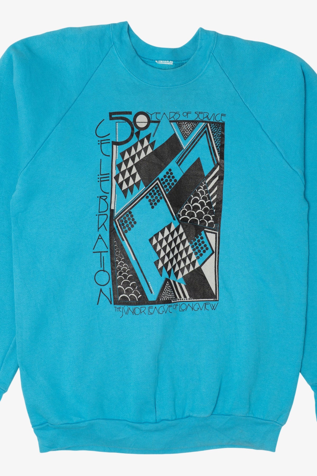 Vintage Junior League Of Longview 50th Celebration Raglan Sweatshirt (1990s)