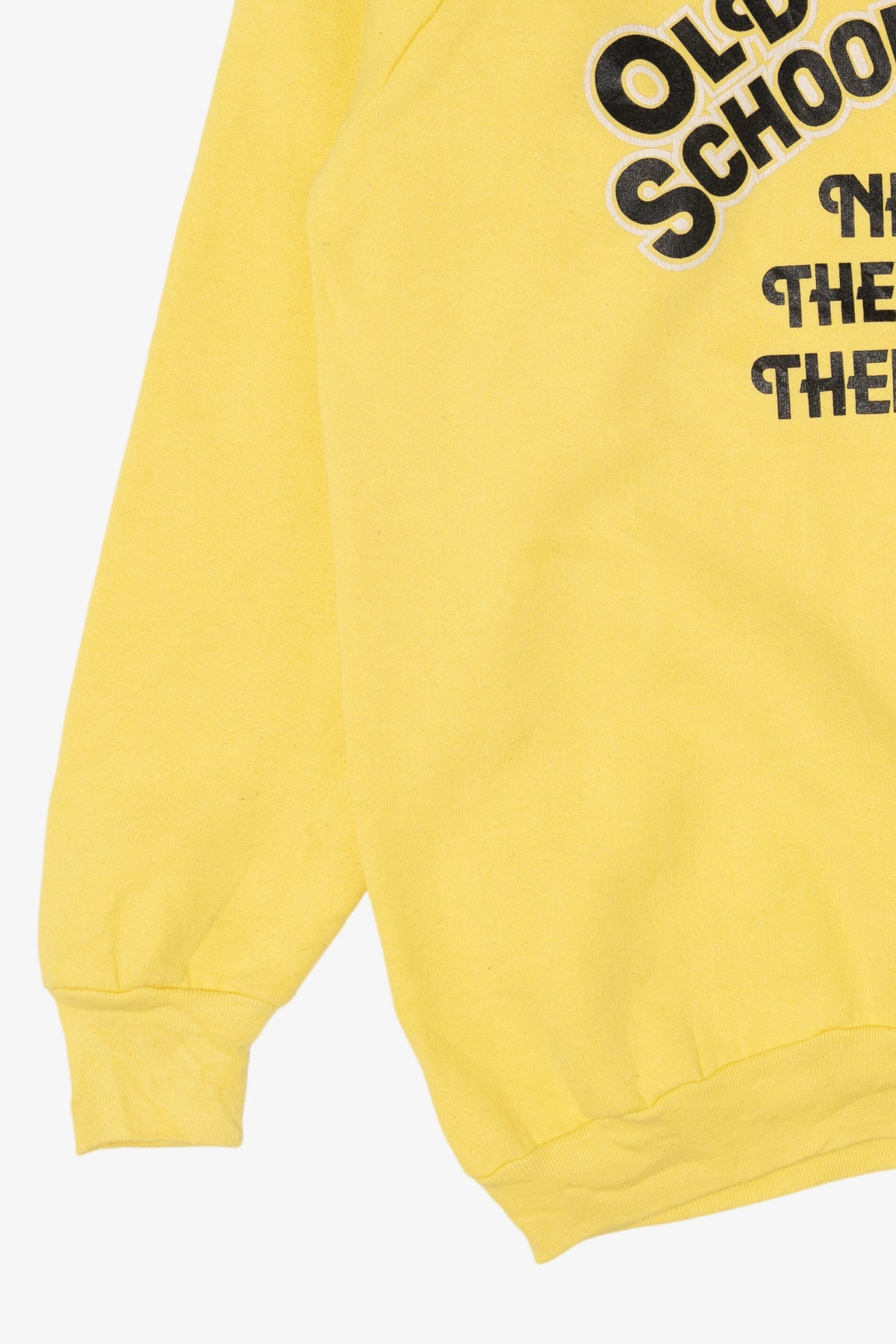 Vintage Yellow "Old School Nurses..." Funny Raglan Sweatshirt (1990s)
