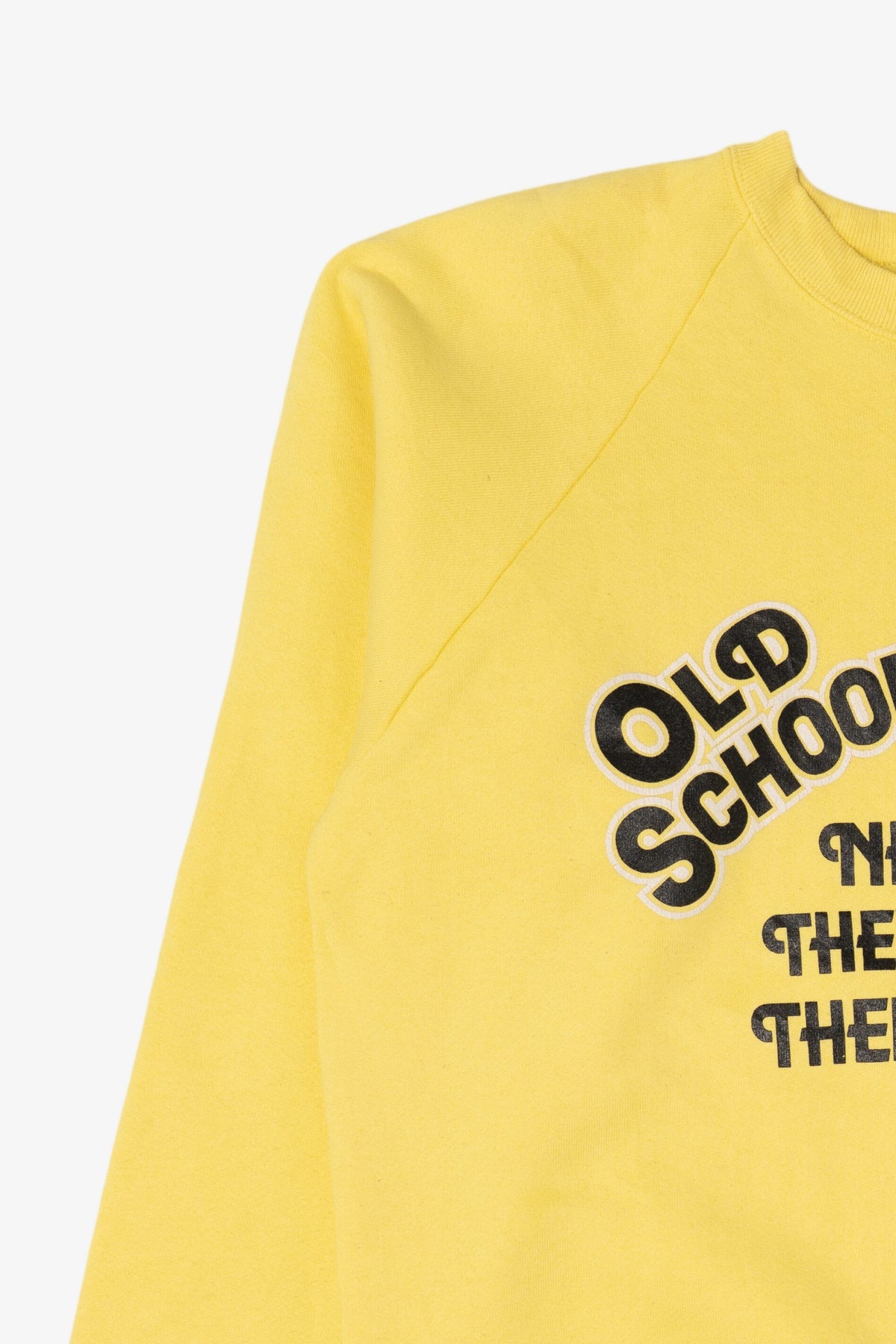 Vintage Yellow "Old School Nurses..." Funny Raglan Sweatshirt (1990s)
