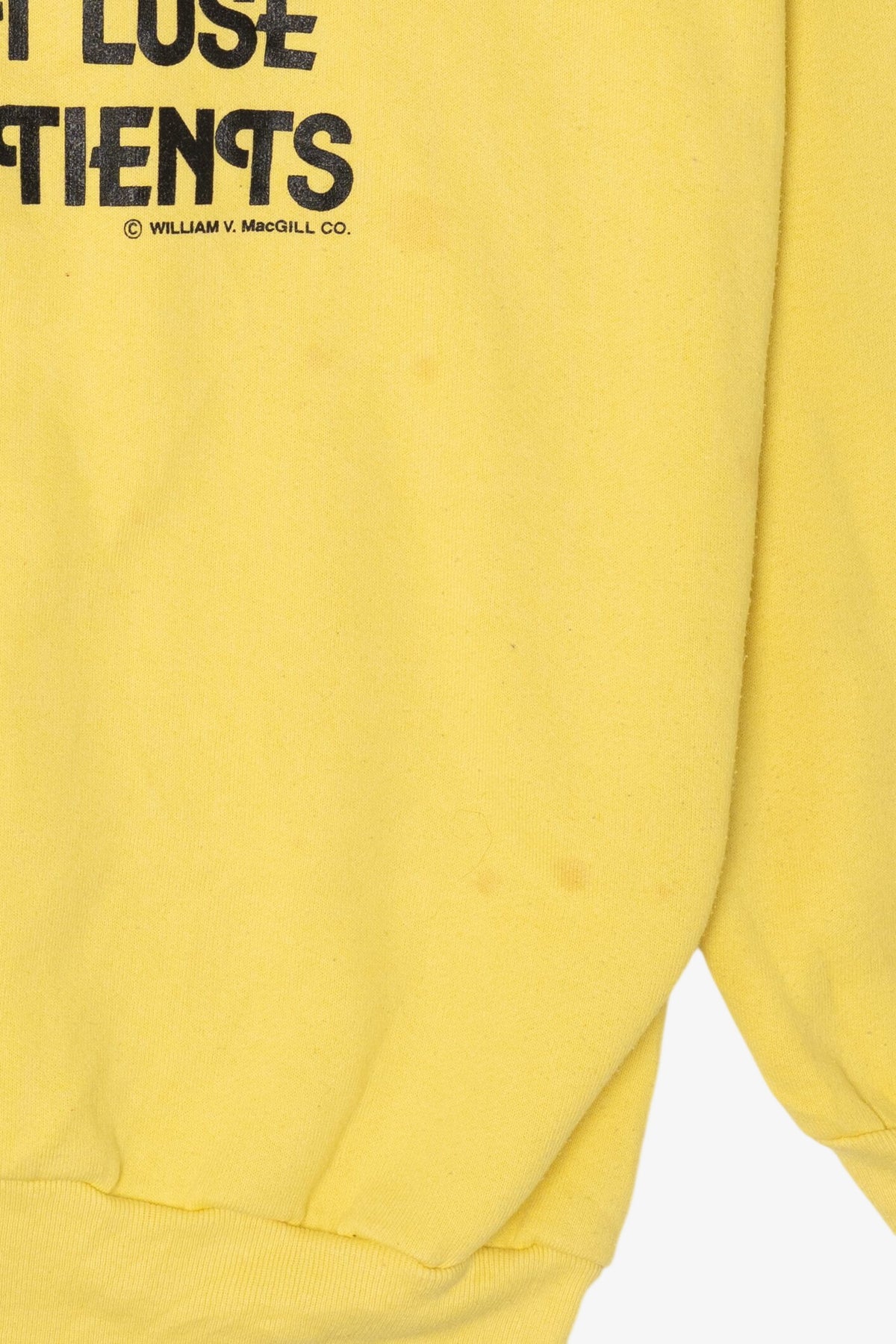 Vintage Yellow "Old School Nurses..." Funny Raglan Sweatshirt (1990s)