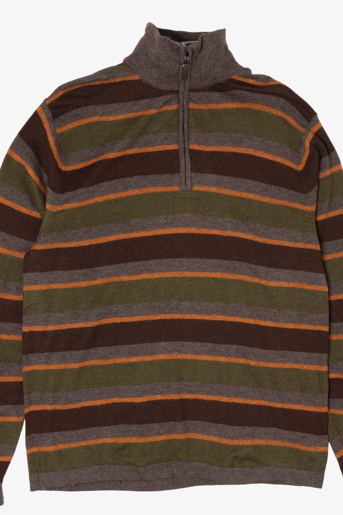Vintage Striped Impermeable Full Zip Sweatshirt (2000s)