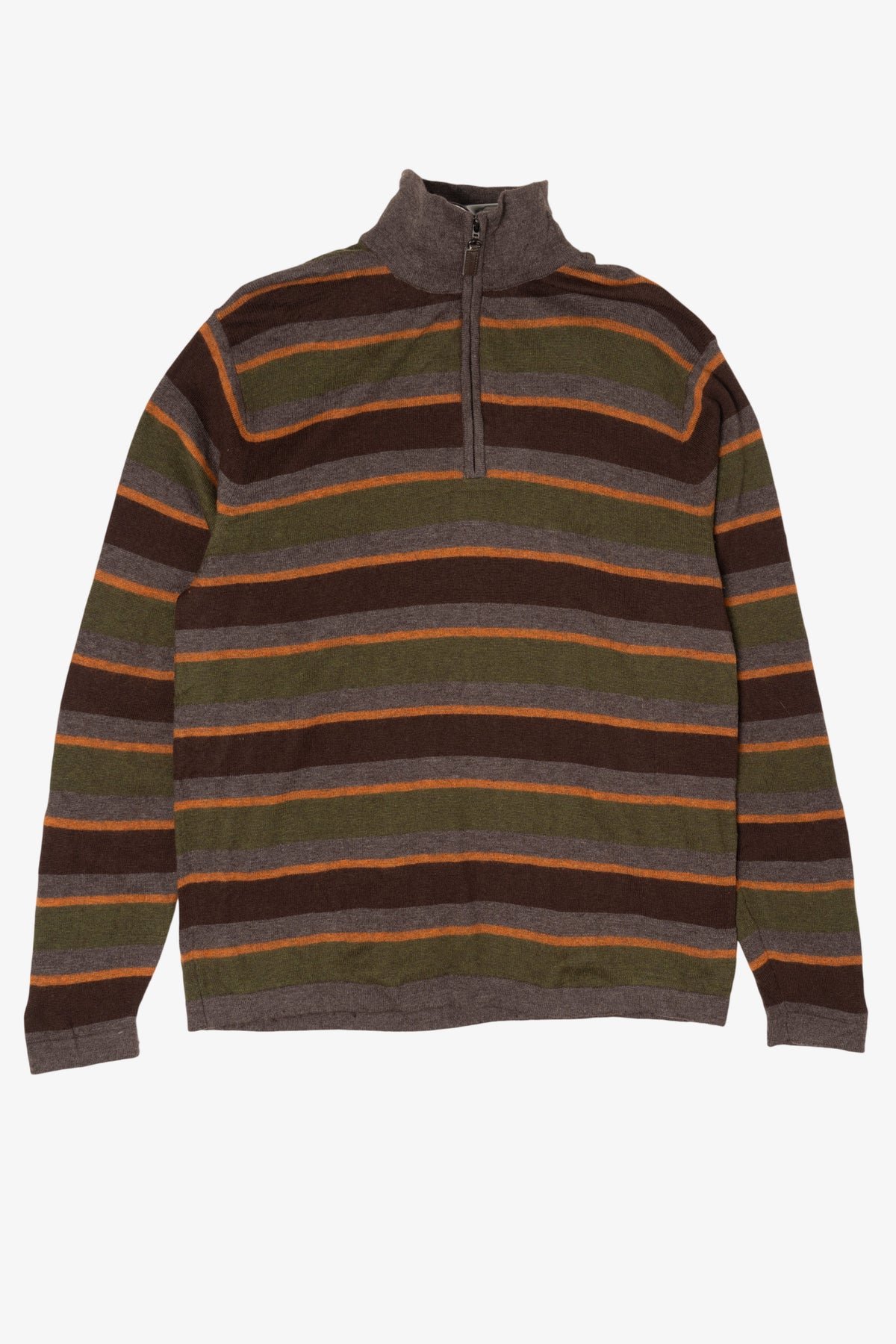 Vintage Striped Impermeable Full Zip Sweatshirt (2000s)