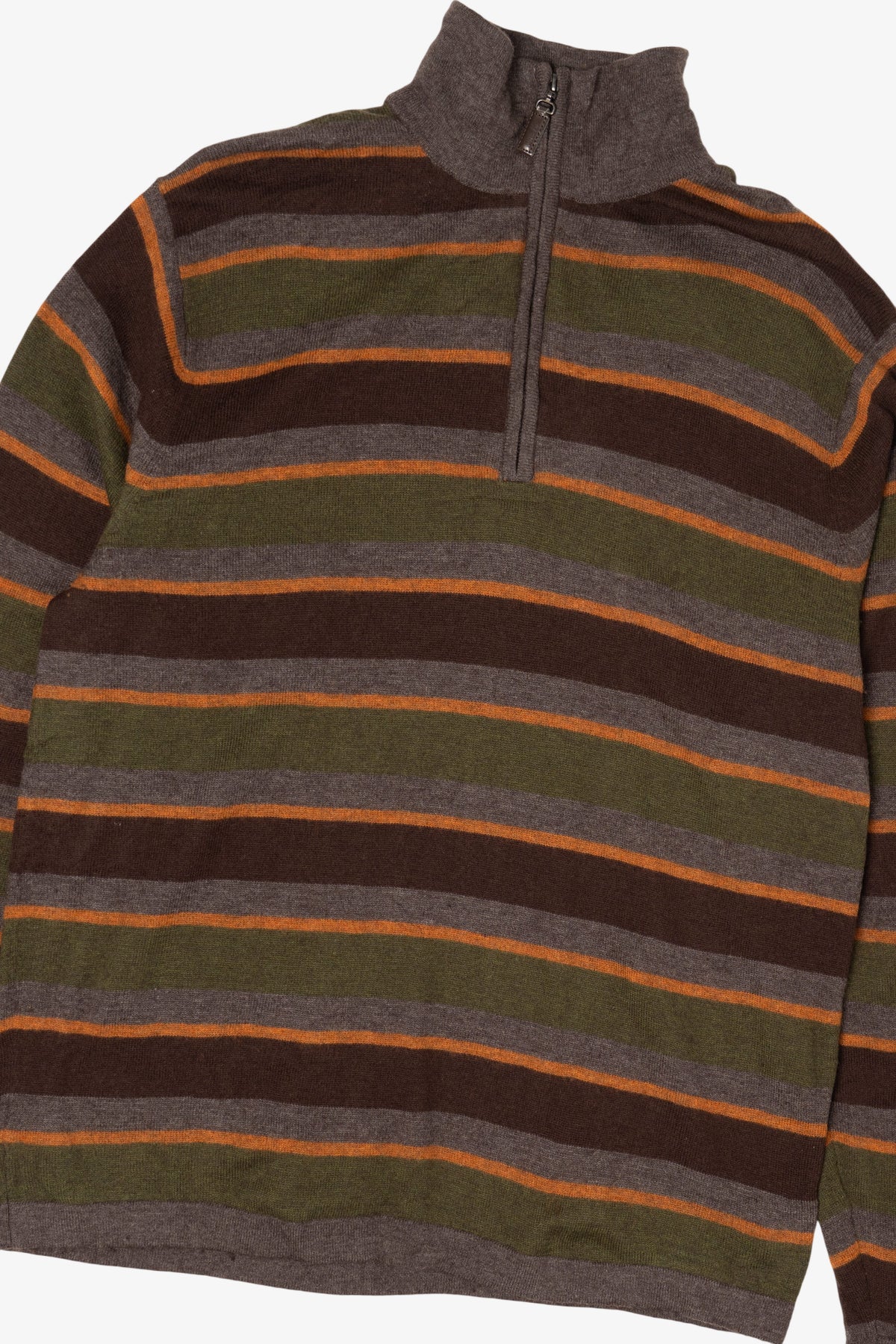 Vintage Striped Impermeable Full Zip Sweatshirt (2000s)