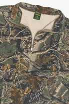 Vintage Camo Quarter Zip Kangaroo Pocket Cabela's Sweatshirt (2000s)