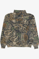 Vintage Camo Quarter Zip Kangaroo Pocket Cabela's Sweatshirt (2000s)